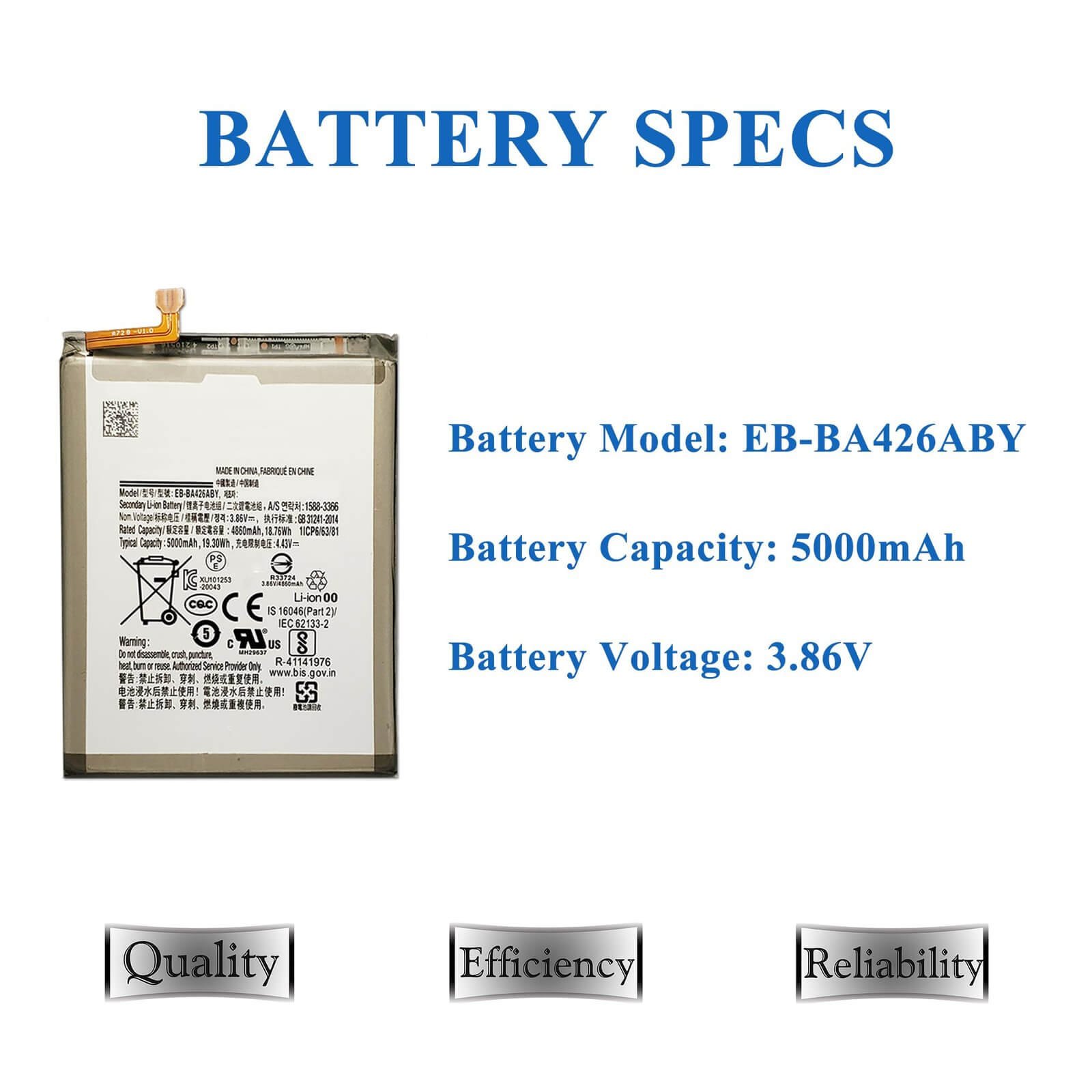 BATTERIE SAMSUNG A72 4G EB-BA426ABY