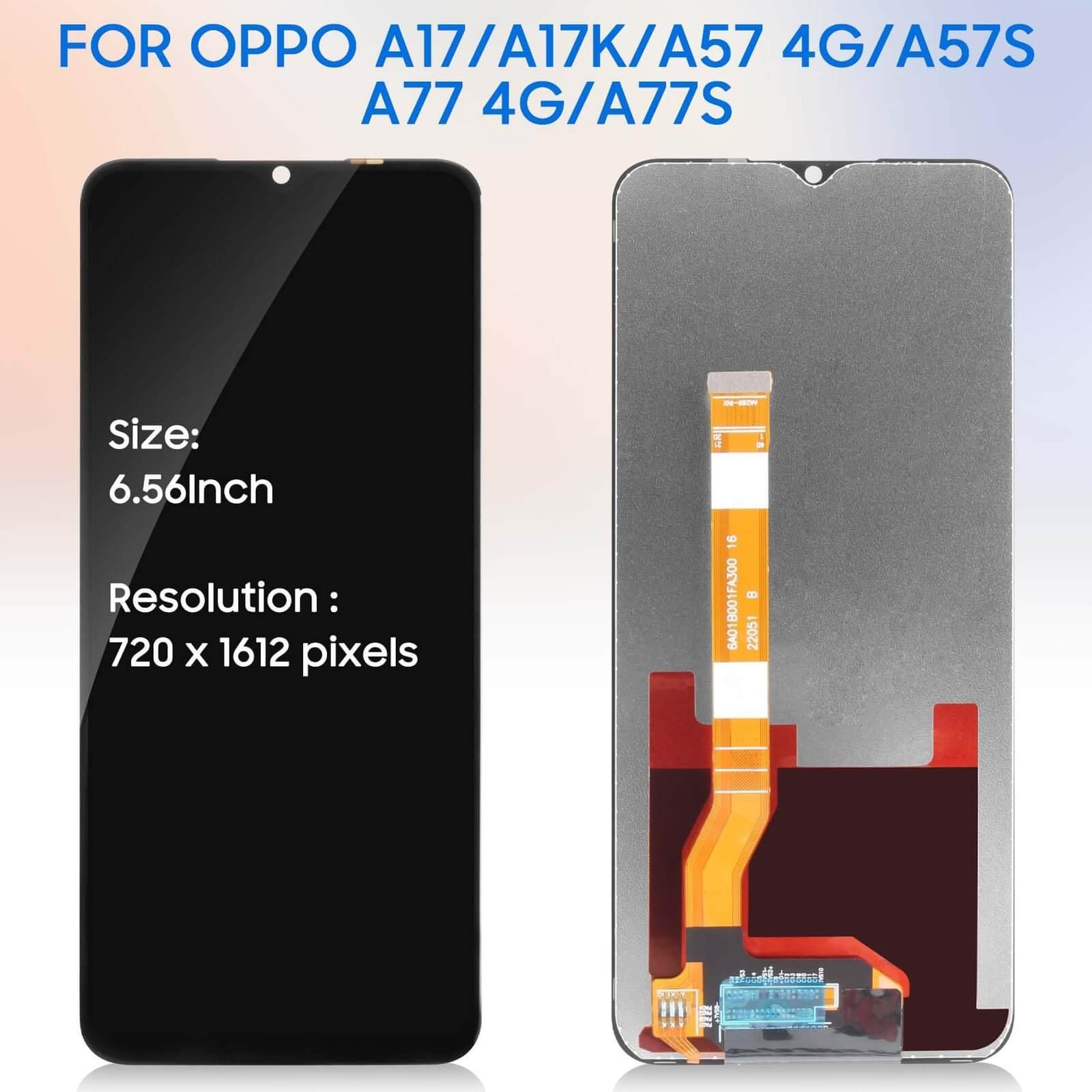 LCD OPPO A17 A17K A18 A38 A58 5G A77 A77S A57-2020 ORIGINAL
